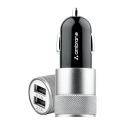 Ambrane 12W Dual USB Car Charger