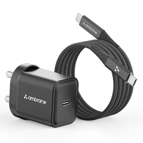 Image of Ambrane 20W Mobile Charger with to Charging Cable