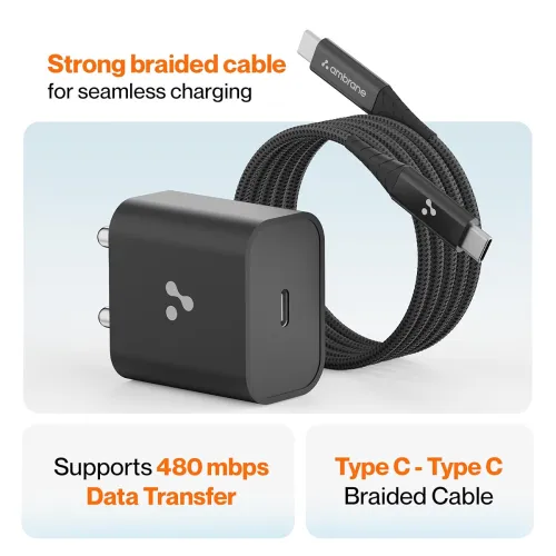 Image of Ambrane 20W Type-C Fast Charger Adapter