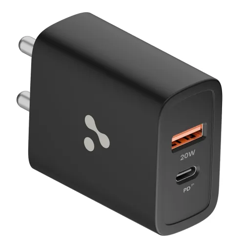Image of Ambrane 20W USB Dual Port BoostedSpeed Charger with Power Delivery & Quick Charge, Made in India.