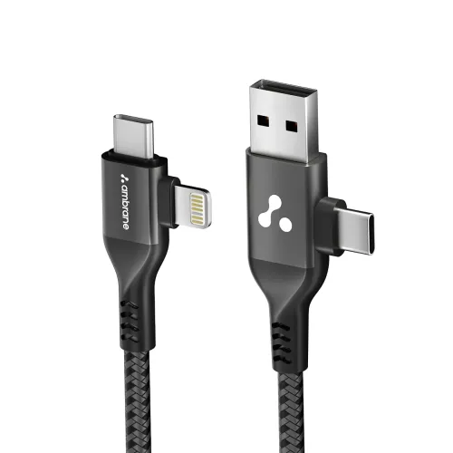 Image of Ambrane 4 in 1 Fast Charging & Data Cable AC4CL-15