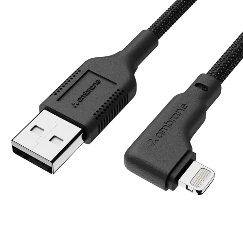 Image of Ambrane Lightning Cable (1m Length, L Shape)