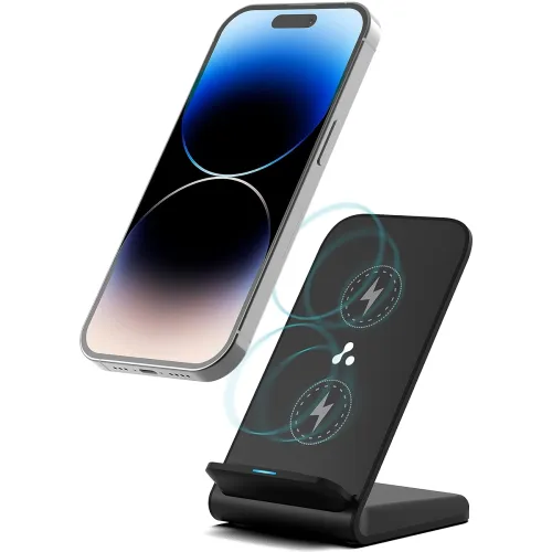 Image of Ambrane Powerpod 15W Wireless Charging Stand for Qi Devices