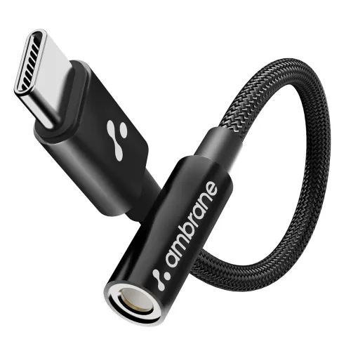 Image of Ambrane Type C to 3.5 mm Audio Jack Converter