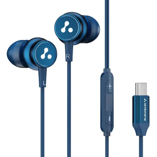 Image of Ambrane Type C Wired Earphones with Mic