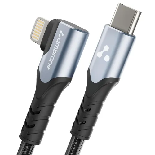 Image of Ambrane Type-C to Lightning Braided Cable