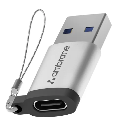 Image of Ambrane USB Type C Female to USB Male OTG Adapter,