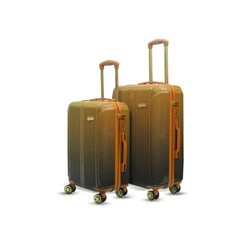 Image of American Traveller Flyambere Luxury Gradient Luggage Travel Set 2, Amber Gold Gradient