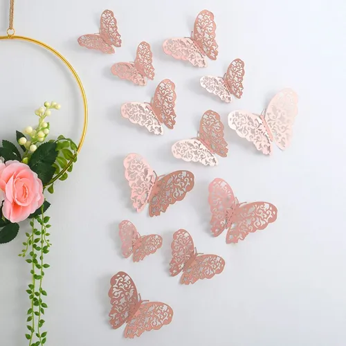 Image of AMFIN Metallic Butterfly Wall Stickers Po12