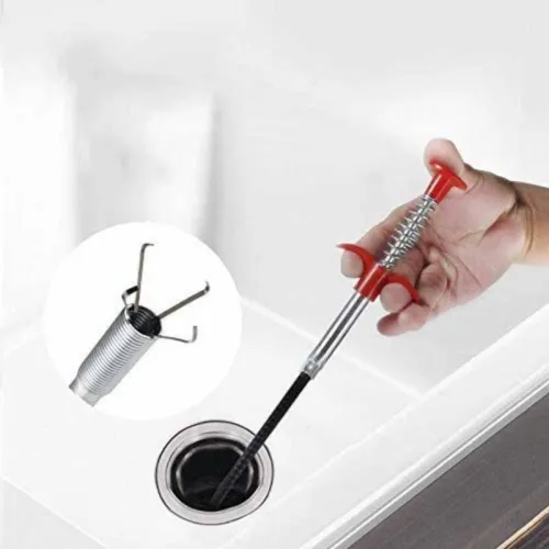 Image of Anadaya Enterprise Stainess Steel Flexible Bending Sink Bathroom Washbasin Drainage Pipe Chock Hair Dirt Remover Opener