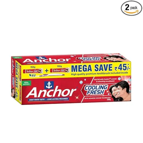 Image of Anchor Red Cooling Fresh Gel Toothpaste 300Ggm (150gx2)