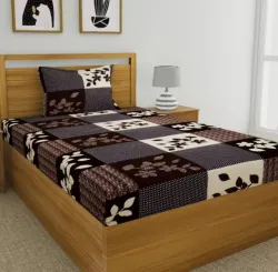 aniket 180 TC Cotton Crib Printed Flat Bedsheet