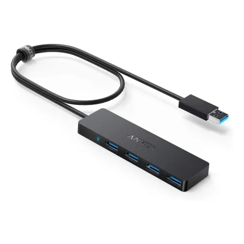 Image of Anker 4-Port USB 3.0 Hub (Ultra-Slim, 2ft Cable, Data Only)