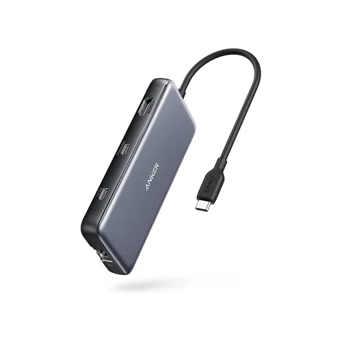Image of Anker 555 USB-C 8-in-1 Hub with 100W PD, 4K HDMI, 10Gbps USB, Ethernet
