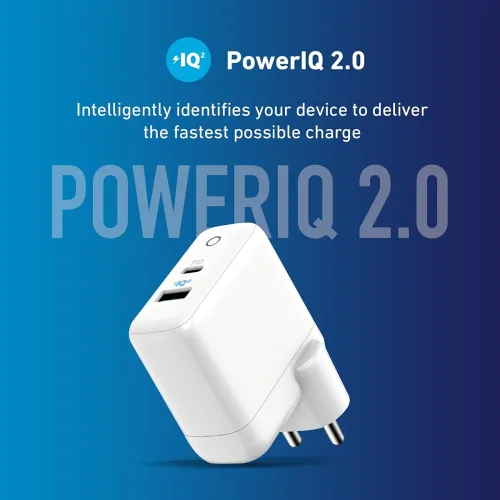 Image of Anker Wall Charger USB C, 33W 2-Port Compact USB C Charger with 18W Power Delivery