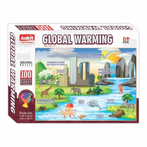 Image of Ankit 100-Piece Geography Puzzle for Kids 6+