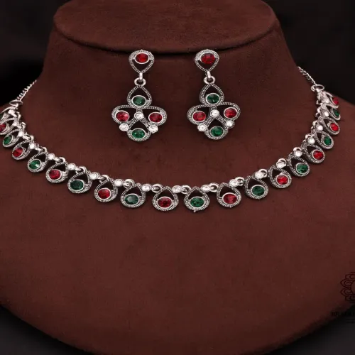 Image of Anouk Gold-Plated Earring & Necklace Set