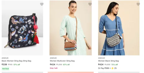 Image of Anouk Sling Bags Starting at just 339