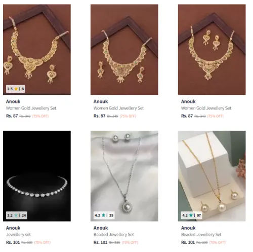 Image of Anouk Women's Necklace Starting @ ₹87