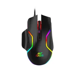 Ant Esports GM320 RGB Optical Wired Gaming Mouse | 8 Programmable Buttons | 12800 DPI