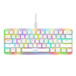 Ant Esports MK1300 V2 White Mechanical Gaming Keyboard (Brown Switch)