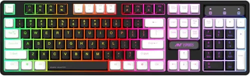 Image of Ant Esports MK1400 RGB Gaming Keyboard – Black / White