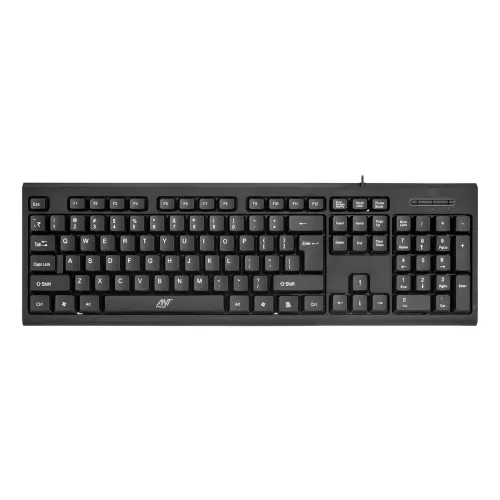 Image of Ant Value FKBRI01 Ultra-Slim Compact USB Wired Keyboard (Black)