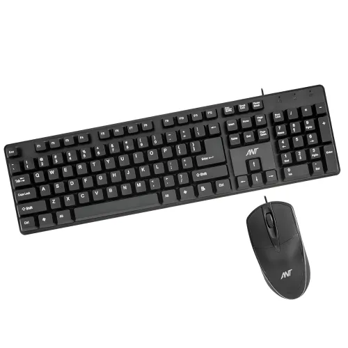 Image of Ant -Wired Full-Size Keyboard and Mouse