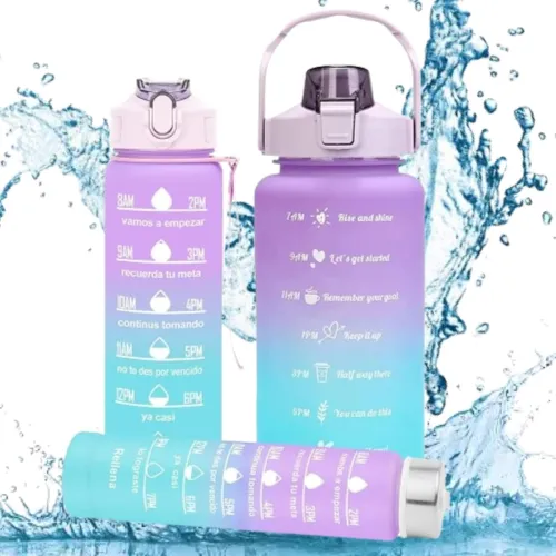 Image of ANTICMART || Motivational Water Bottle Combo Set (2L, 900ML, 300ML) |