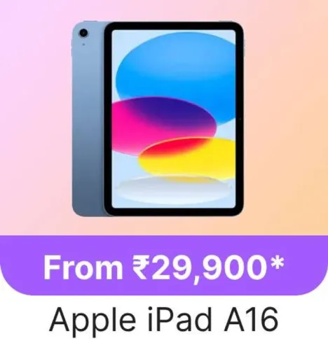 Image of Apple 2025 iPad @ ₹29900 on Flipkart GOAT Sale