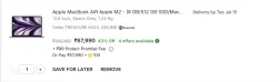 Apple MacBook AIR Apple M2 8/512GB