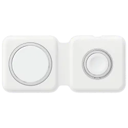 Apple MagSafe Duo Charger (USB-C to Lightning Cable, Foldable, White)