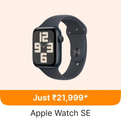 Image of Apple Watch SE 2nd Gen Smart Watch @ ₹21999 on Flipkart GOAT Sale