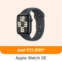 Apple Watch SE 2nd Gen Smart Watch @ ₹21999 on Flipkart GOAT Sale