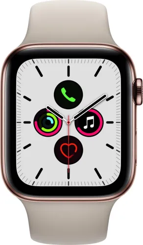 Image of Apple Watch Series 5 GPS Cellular Grey Strap, Regular