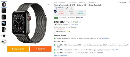 Image of Apple Watch Series 6 GPS + Cellular