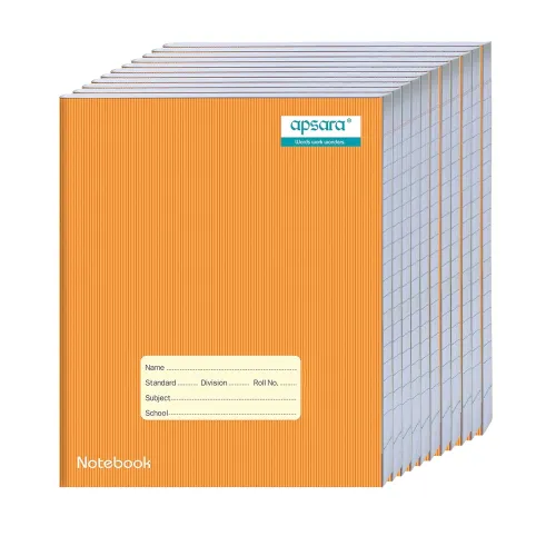 Image of Apsara Kingsize Notebook (Brown Cover) 24x18 Pages 120 Unruled