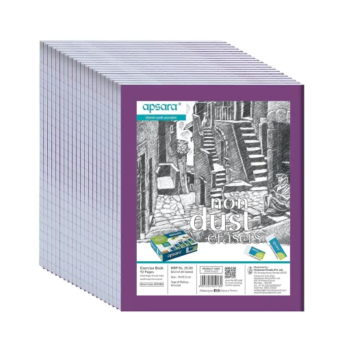 Image of Apsara Small size Softbound Notebook 19x15.5 Pages 92 Unruled