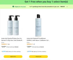 Arata Hair Care Products Buy 1 Free when you buy 1 select item