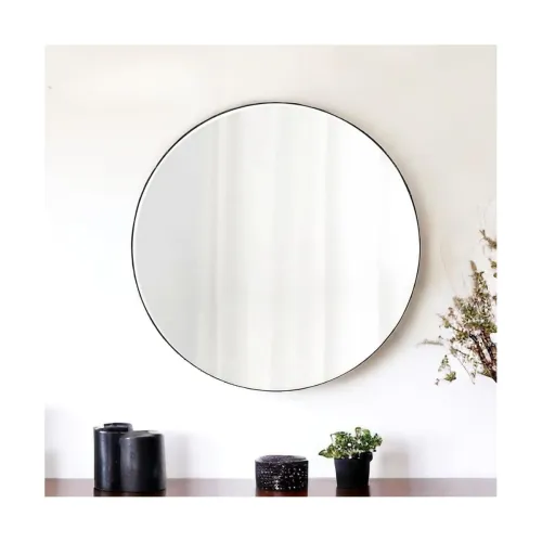 Image of ARC homes Premium Wall Mounted Frameless Round Glass Mirror