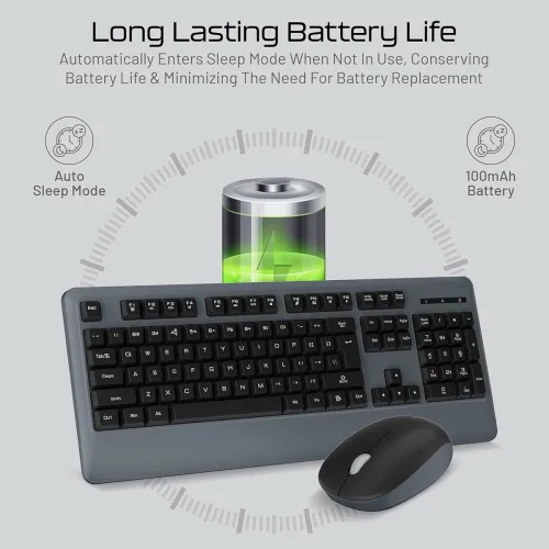 Image of Archer Tech Lab ACE-K100 Wireless Keyboard and Mouse Combo