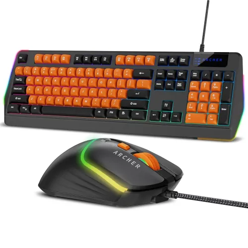 Image of Archer Tech Lab Wired Gaming Keyboard and Mouse