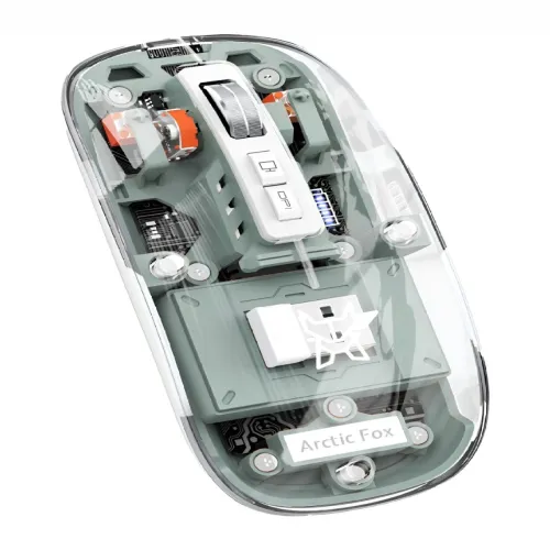 Image of Arctic Fox Pureview Transparent Wireless & Bluetooth Rechargeable Mouse