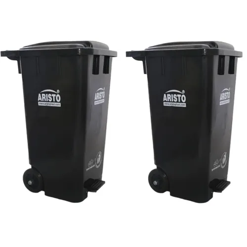 Image of ARISTO Wheel Pedal Garbage Dustbin 65 LTR