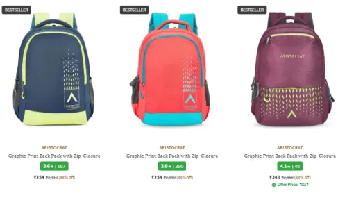 Image of Aristocrat Bags (Laptops Bags, Travel Bags) minimum 80% Discount