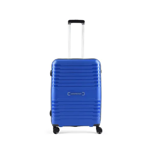Image of Aristocrat Harbour 66Cm Polypropylene Blue Suitcase