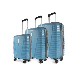 Aristocrat Polypropylene (PP) Airpro Set of 3 Hard Carry-On Spinner Suitcase (55+66+76Cm) .