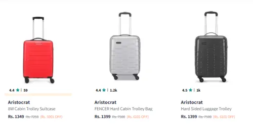 Image of Aristocrat Trolley Bag Starting @₹1349