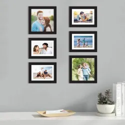 Art Street Set of 6 Black Wall Photo Frame