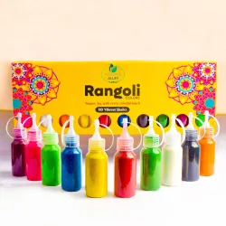 Artisans Alley 10 Rangoli Colour Powder Tube Kit